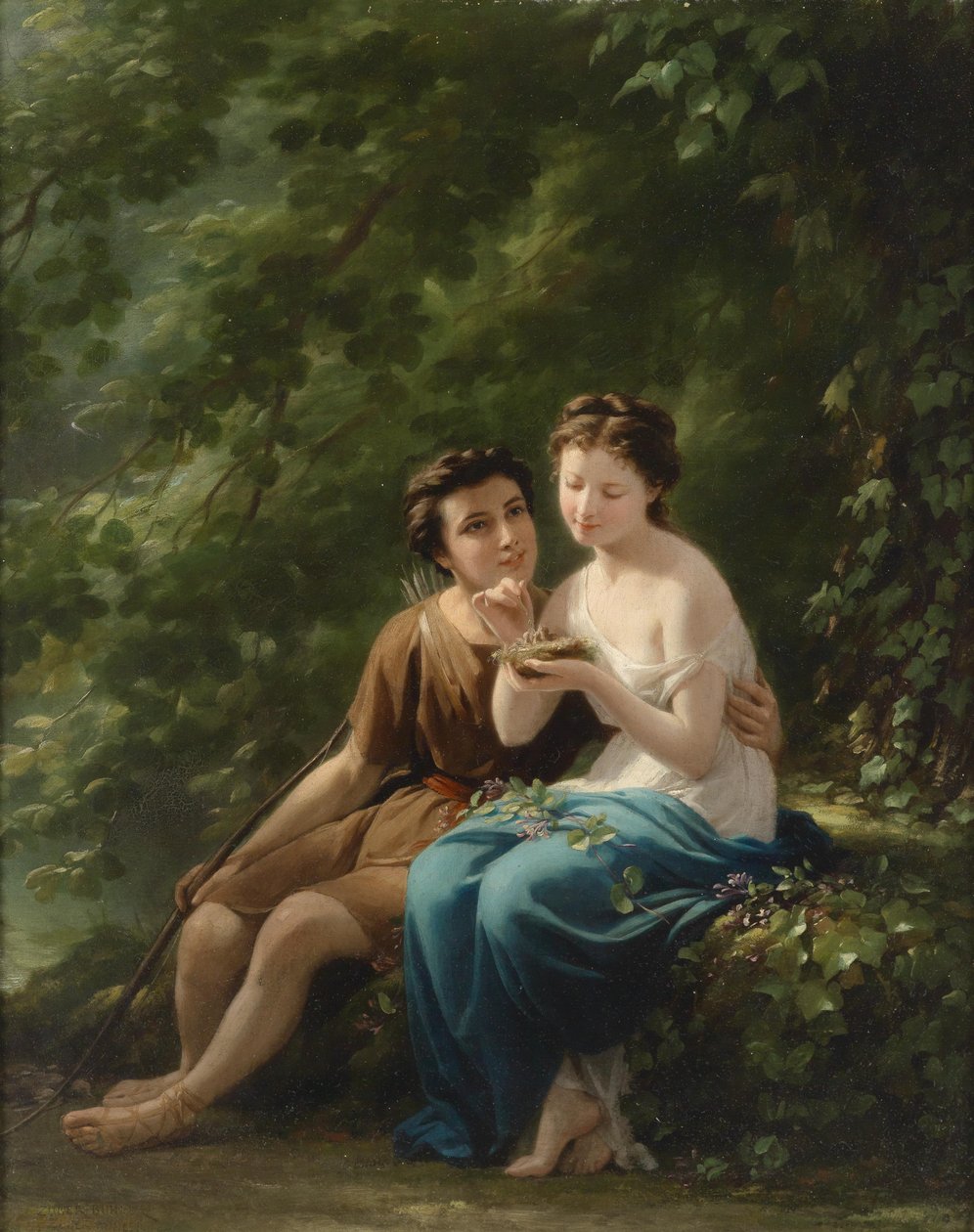 Idyll i skogen av Fritz Zuber Buhler