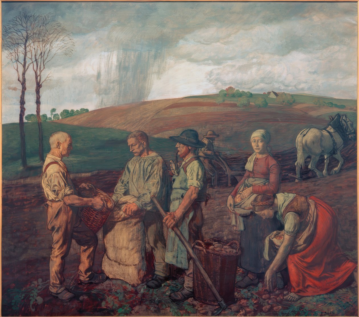 Potatisskörd av Fritz Böhle