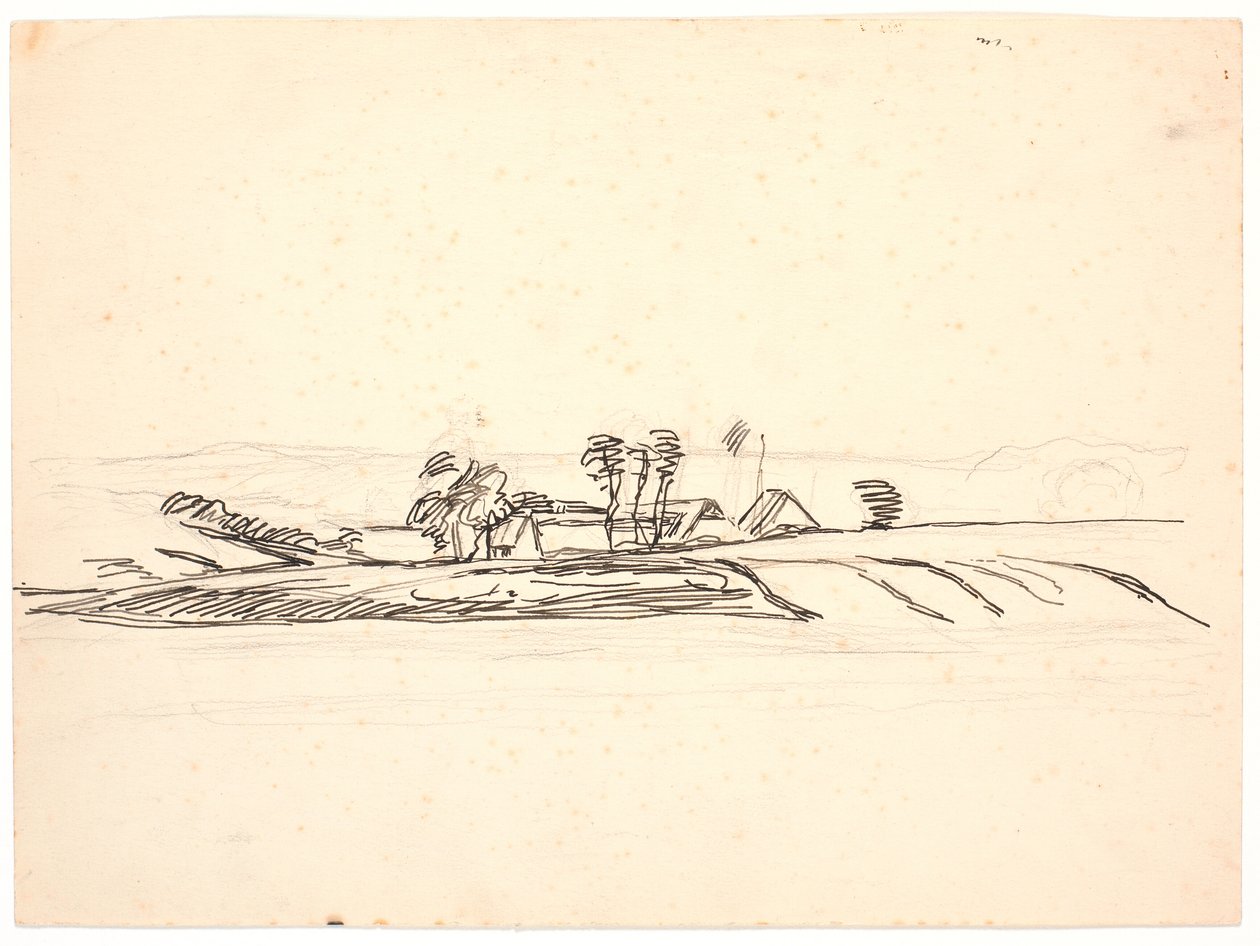 Landskap med en gård av Fritz Syberg