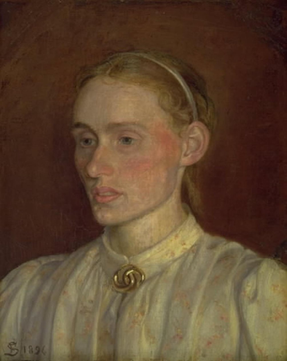 Porträtt av Anna Syberg av Fritz Syberg