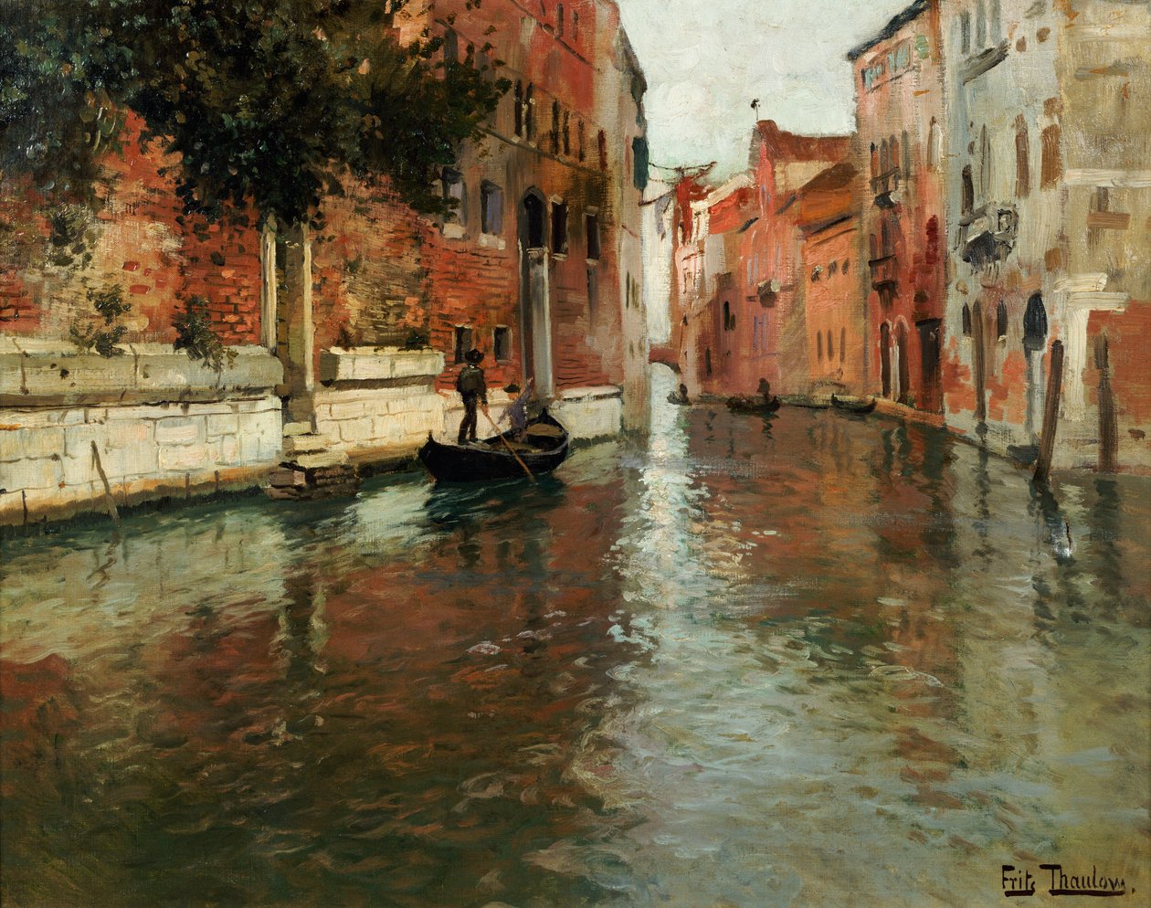 En venetiansk bakvatten av Frits Thaulow