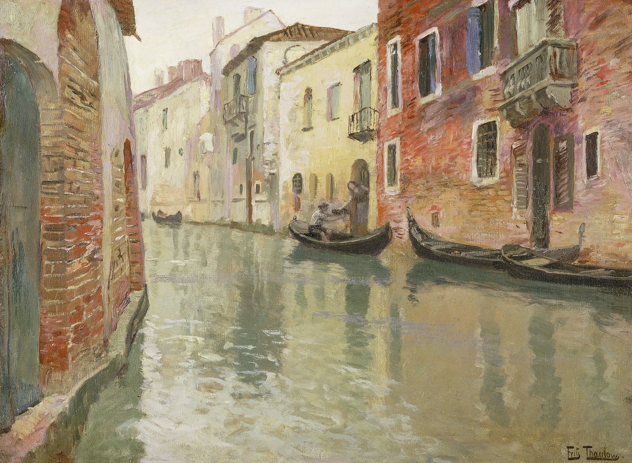 En venetiansk bakvatten, av Frits Thaulow