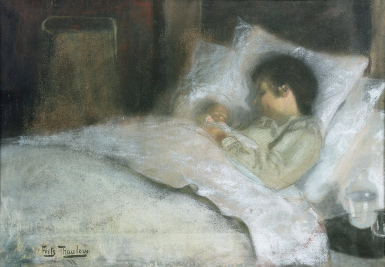 Alexandra med Harald av Fritz Thaulow