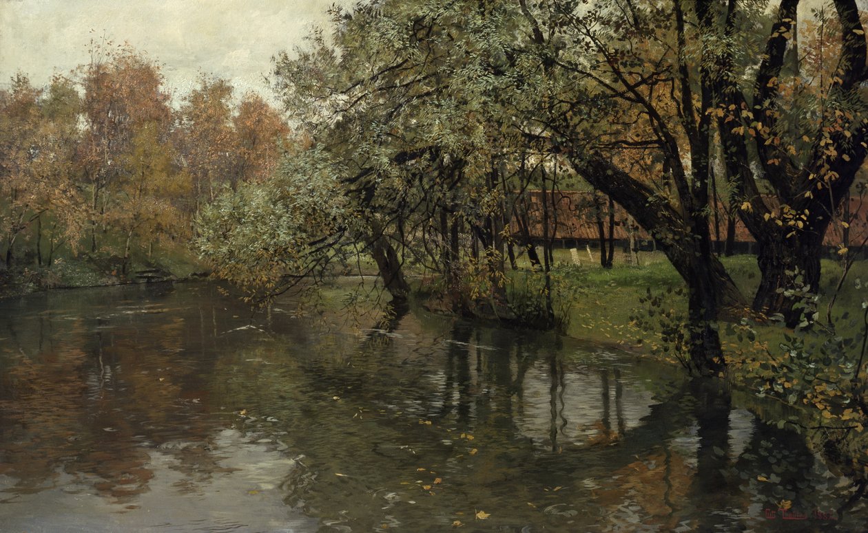 Höstdag vid Akerselva av Fritz Thaulow