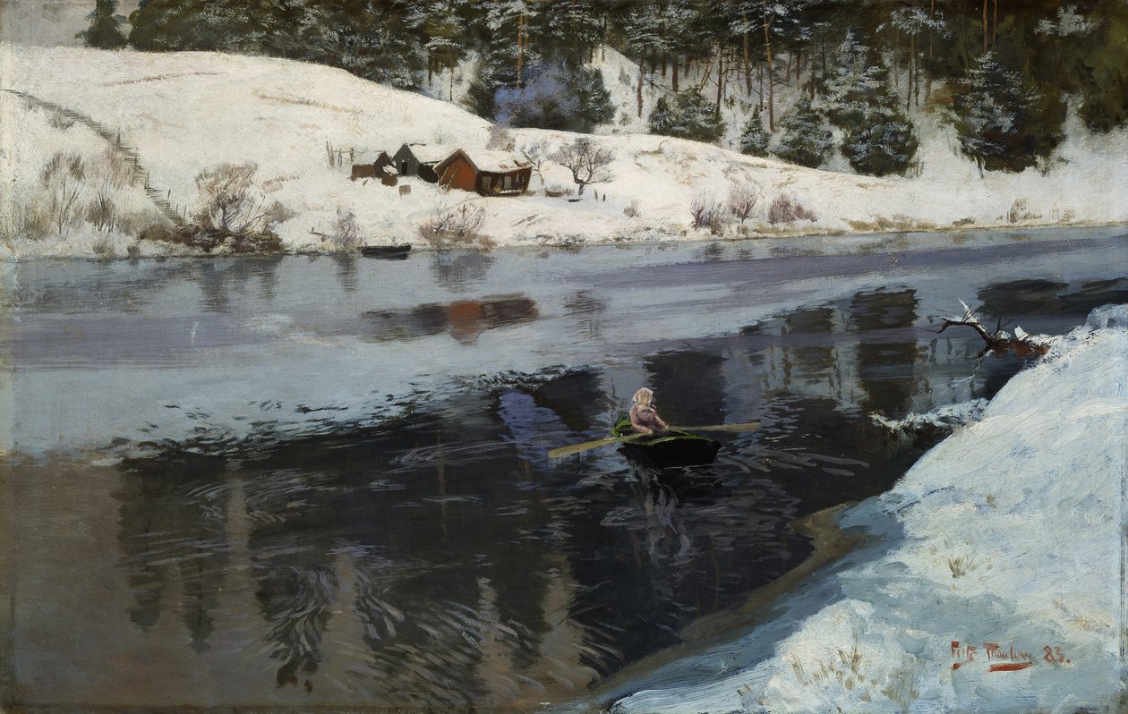 Från Simoa, Winter av Frits Thaulow