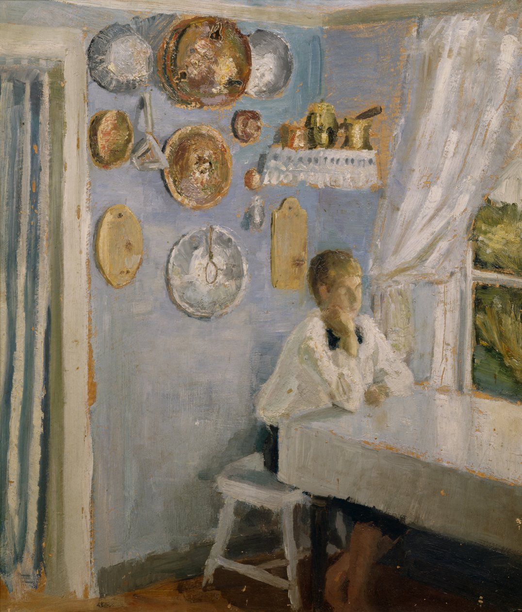 Harald vid frukostbordet av Fritz Thaulow