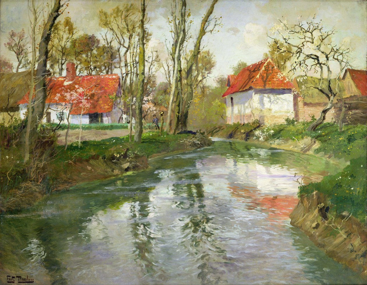 Mejeriet i Quimperle av Frits Thaulow