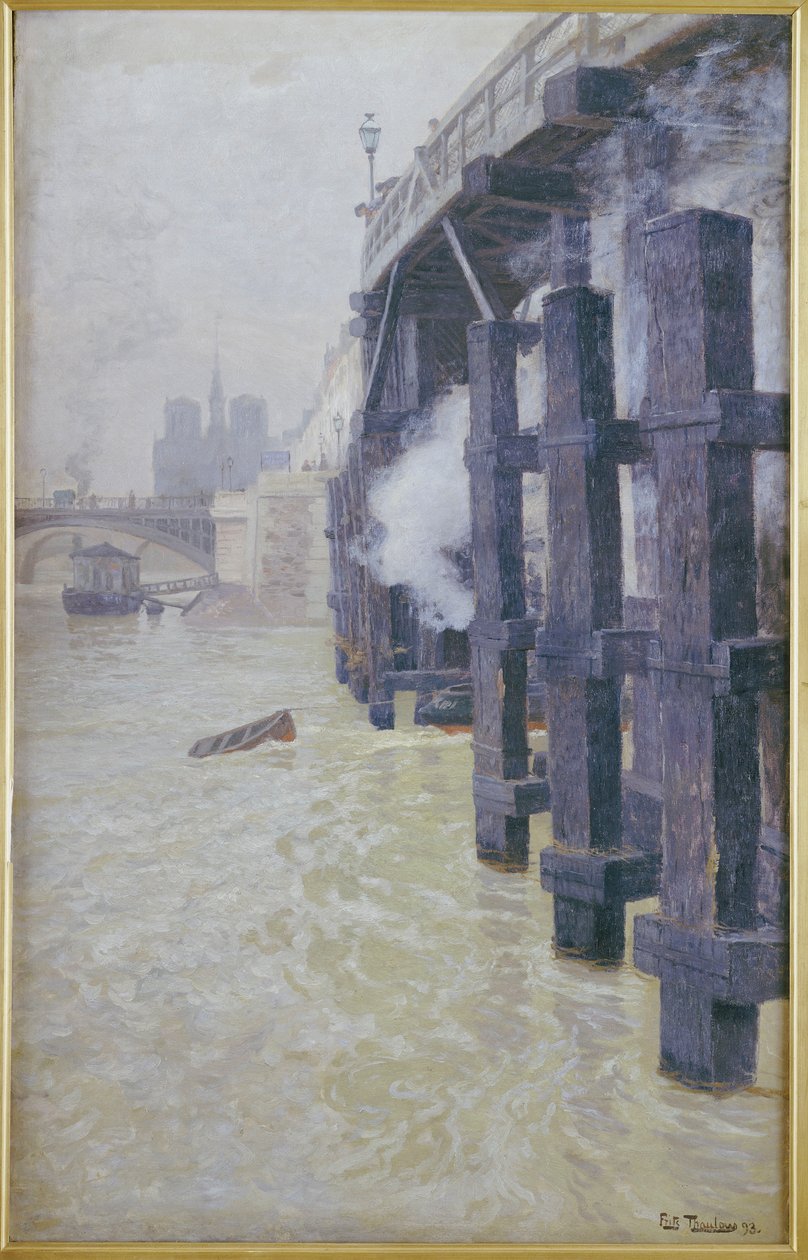 Seinen i december 1893 av Frits Thaulow