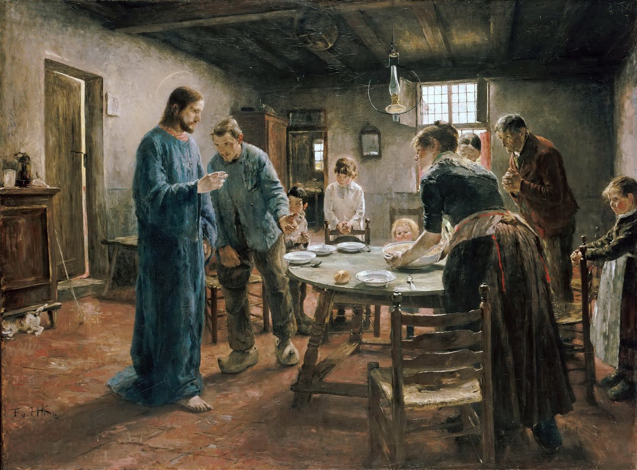Måltidsbönen av Fritz von Uhde