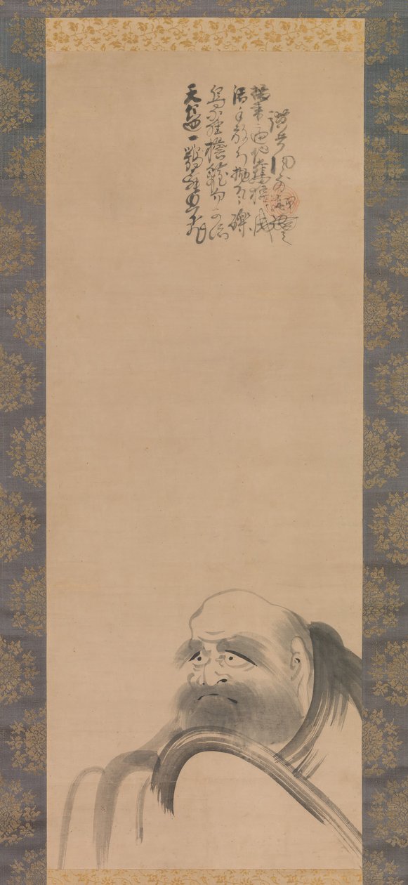 Porträtt av Daruma, tidigt 1600-tal. av Fugai Ekun