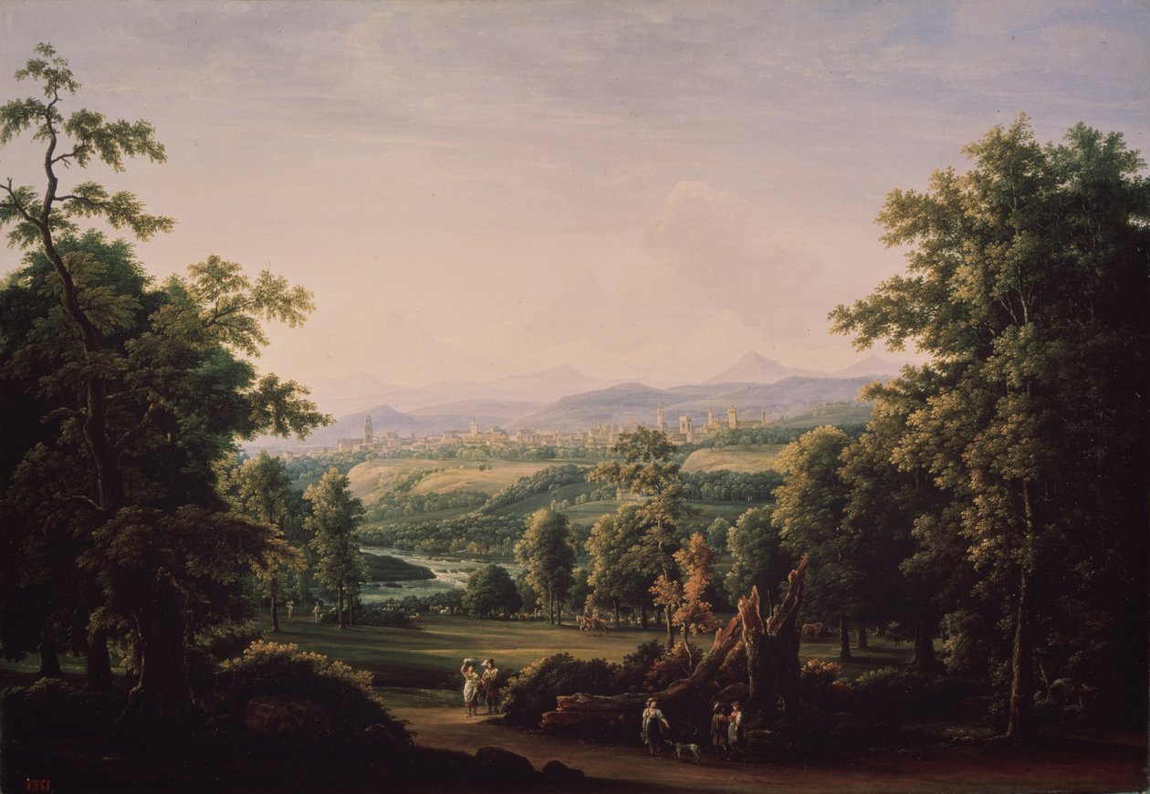 Landskap nära Bern, 1817 av Fyodor Mikhailovich Matveyev