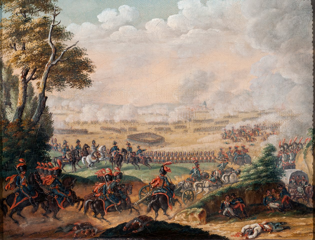 Slaget vid Wagram, 6 juli 1809, 1835 av G. Beaufort