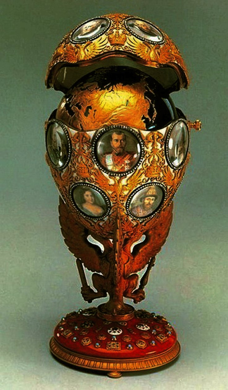 The Romanov Tercentenary Faberge Egg, 1913 (blandade media) av G. Vigstrem