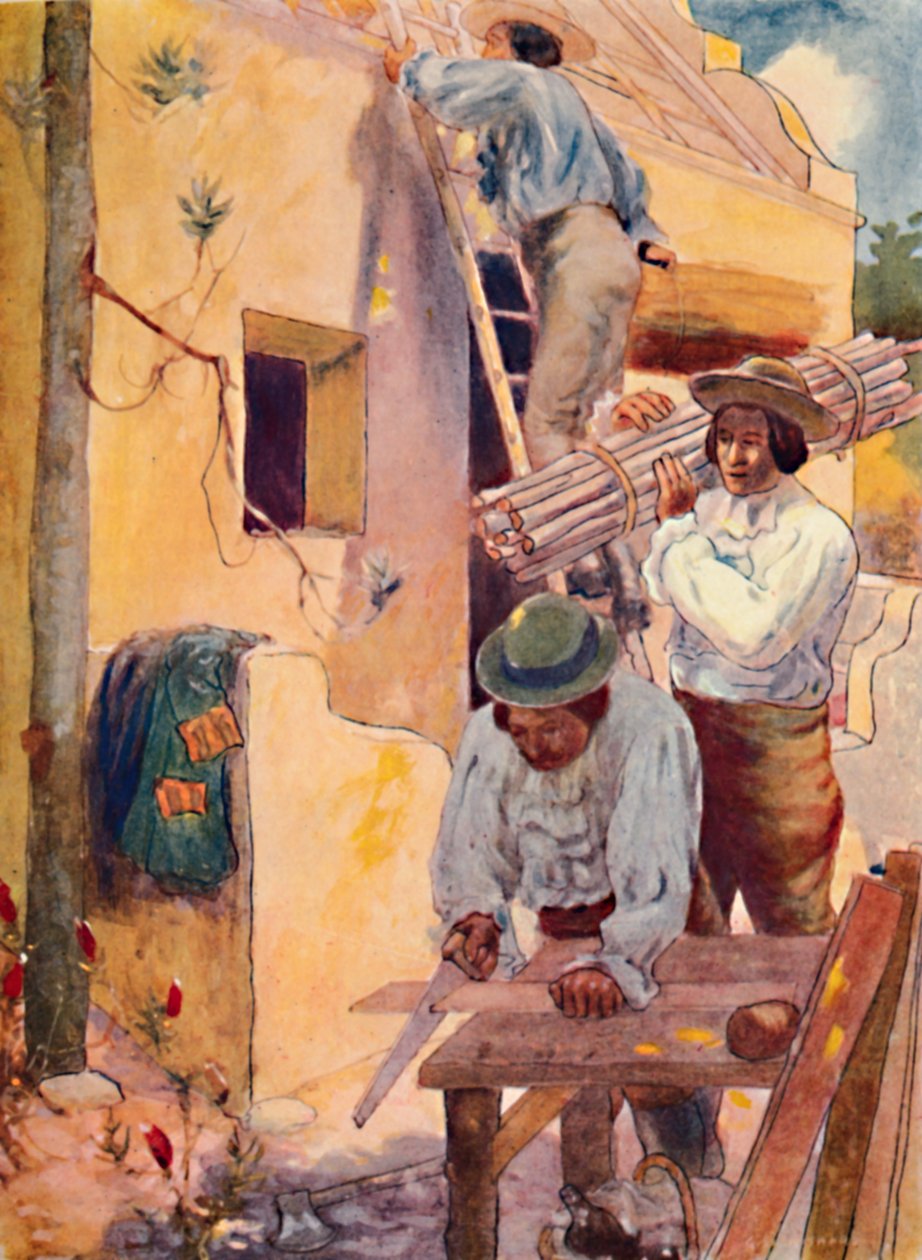"Huguenots Building their Homesteads", 1909 av GS Smithard
