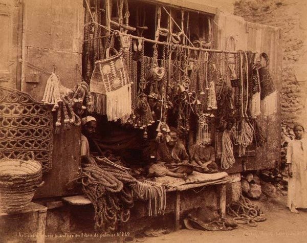 En egyptisk rephandlare (sepiafoto) av G. Lekegian
