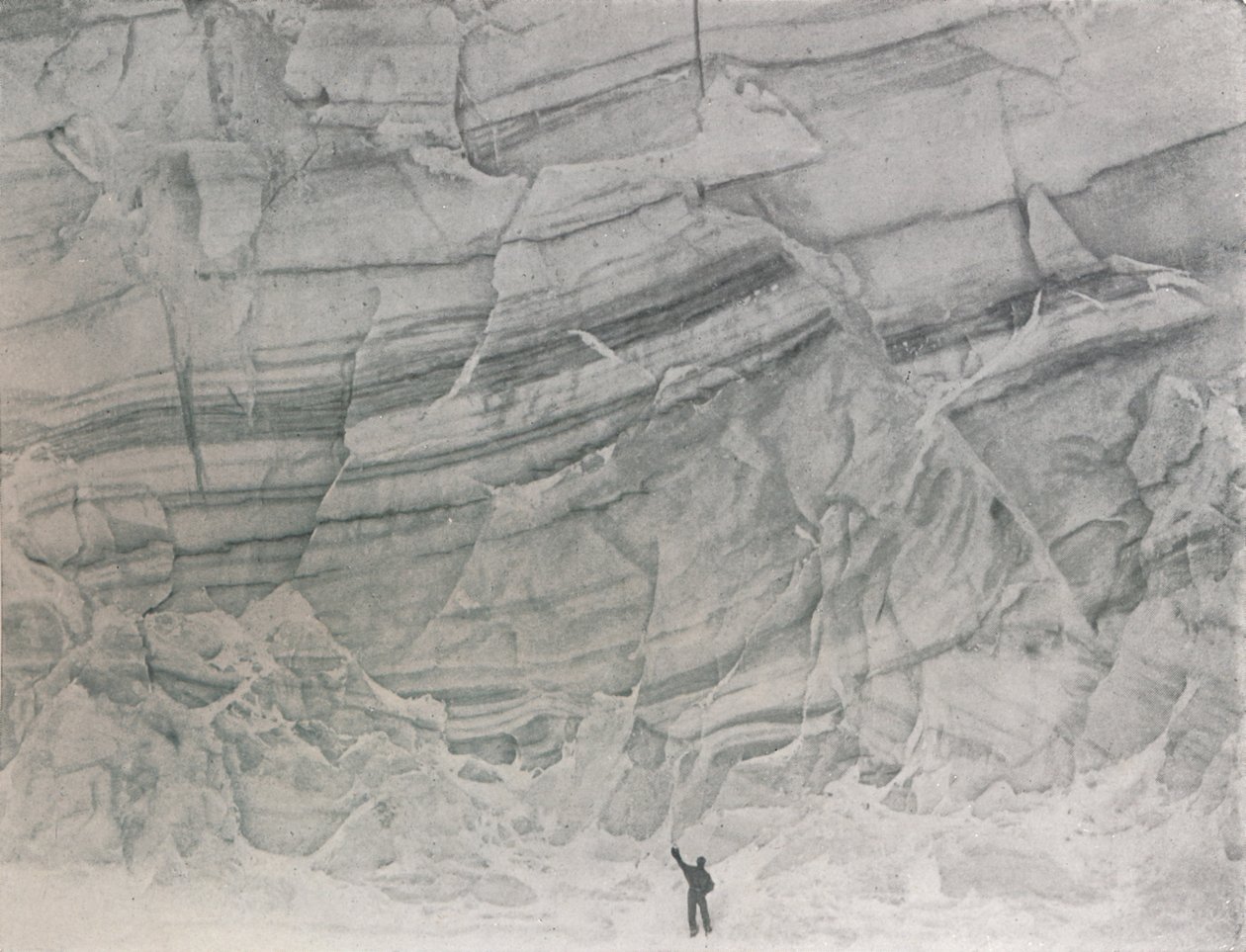Isstruktur, c1911, 1913 av G. Murray Levick