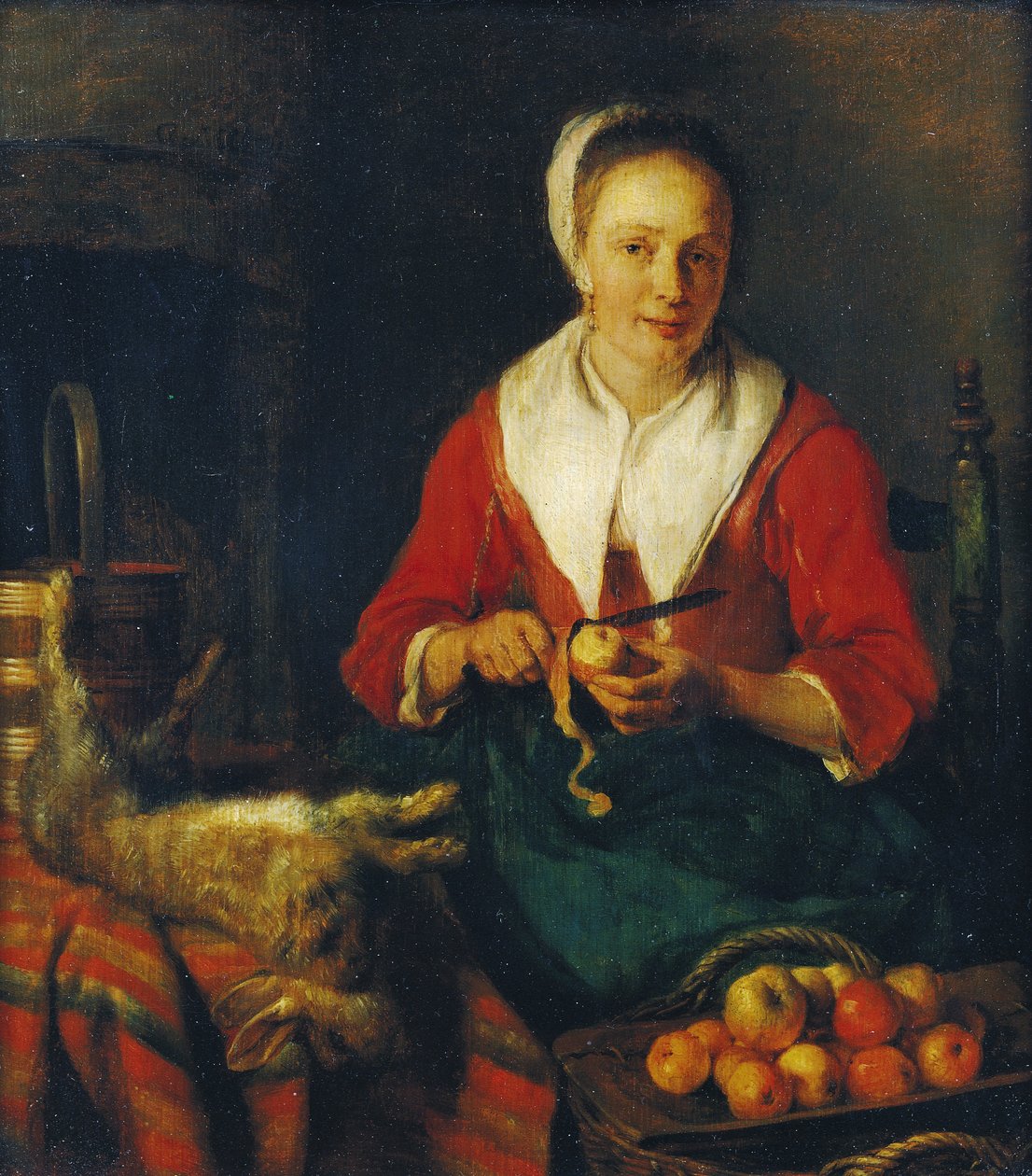 Äppelskalaren av Gabriel Metsu