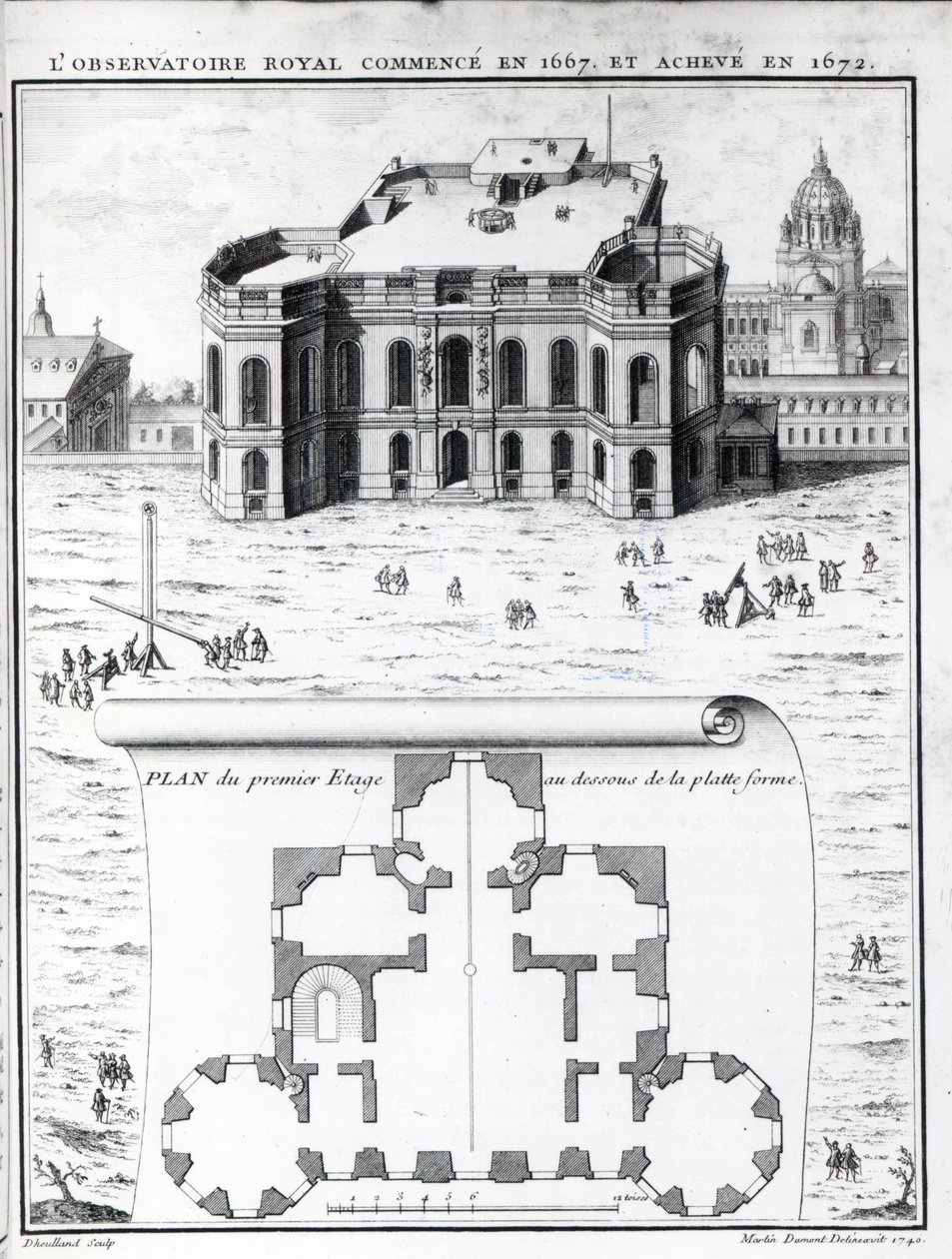 Royal Observatory i Paris, 1741 av Gabriel Pierre Martin Dumont