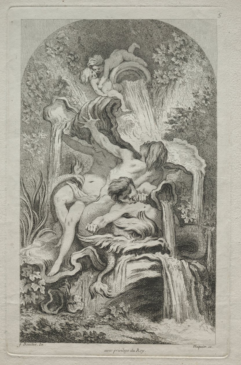 Fontänernas bok: nr 5, ca. 1736. av Gabriel Huquier