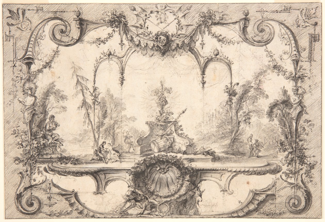 Bacchus trädgårdar av Gabriel Huquier