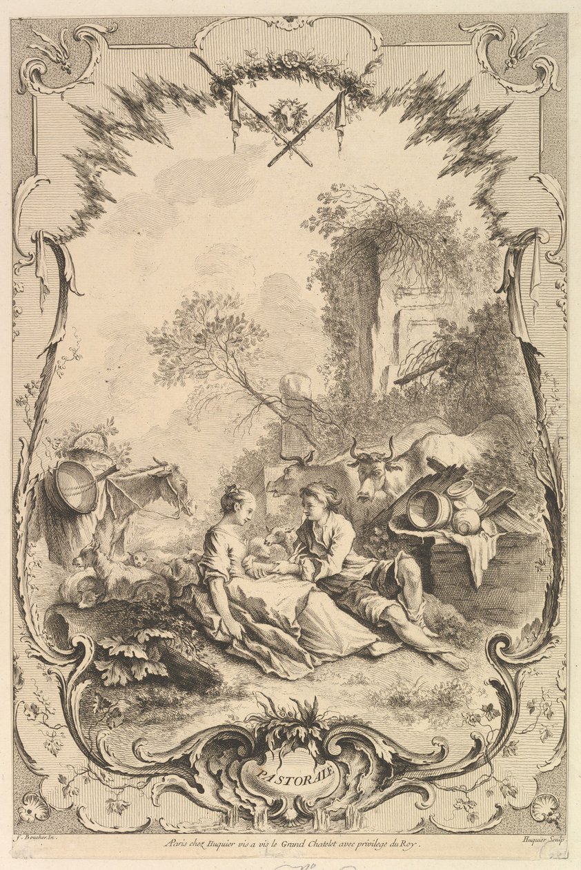 Pastorale, 1700-talet. av Gabriel Huquier