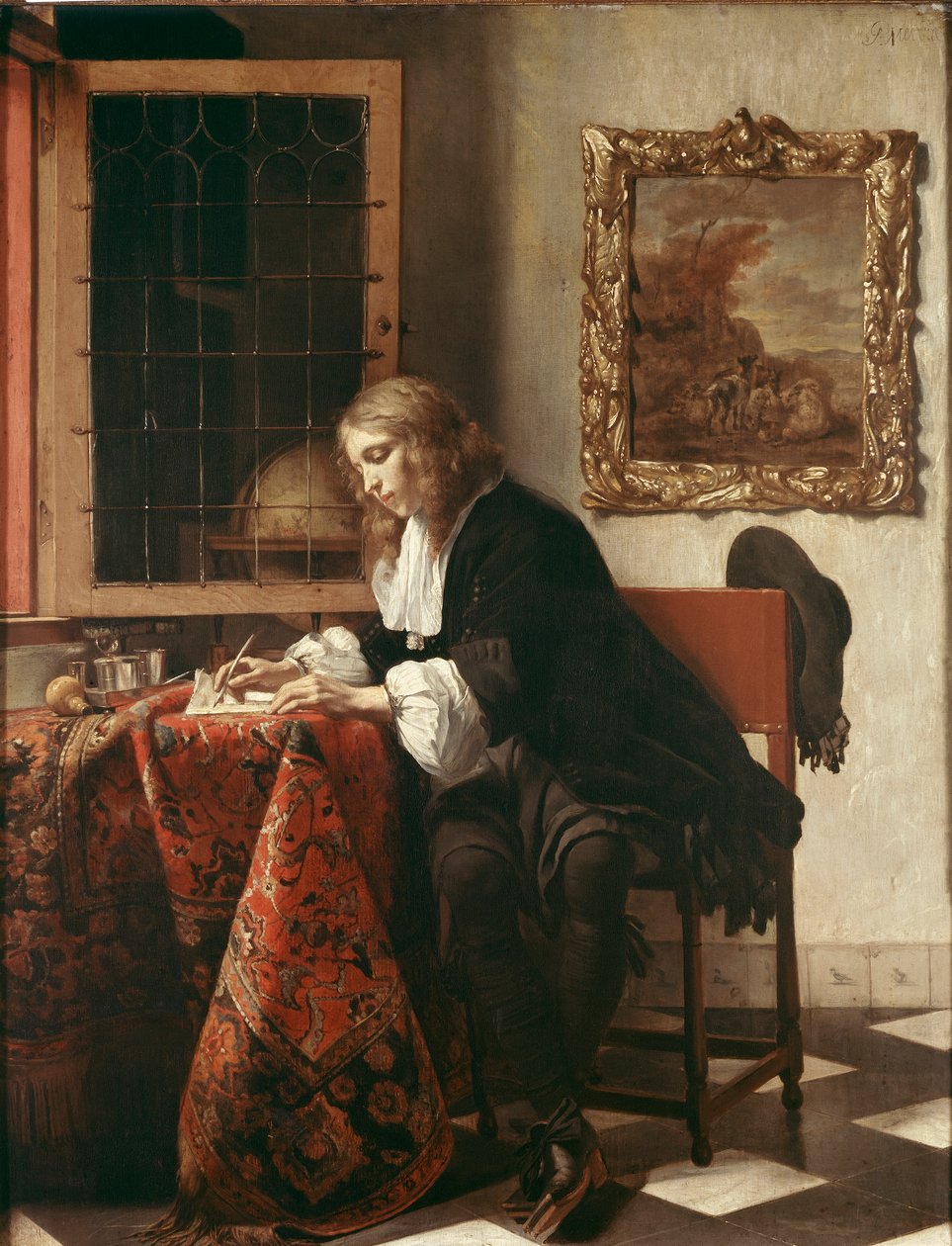 Man som skriver ett brev av Gabriel Metsu
