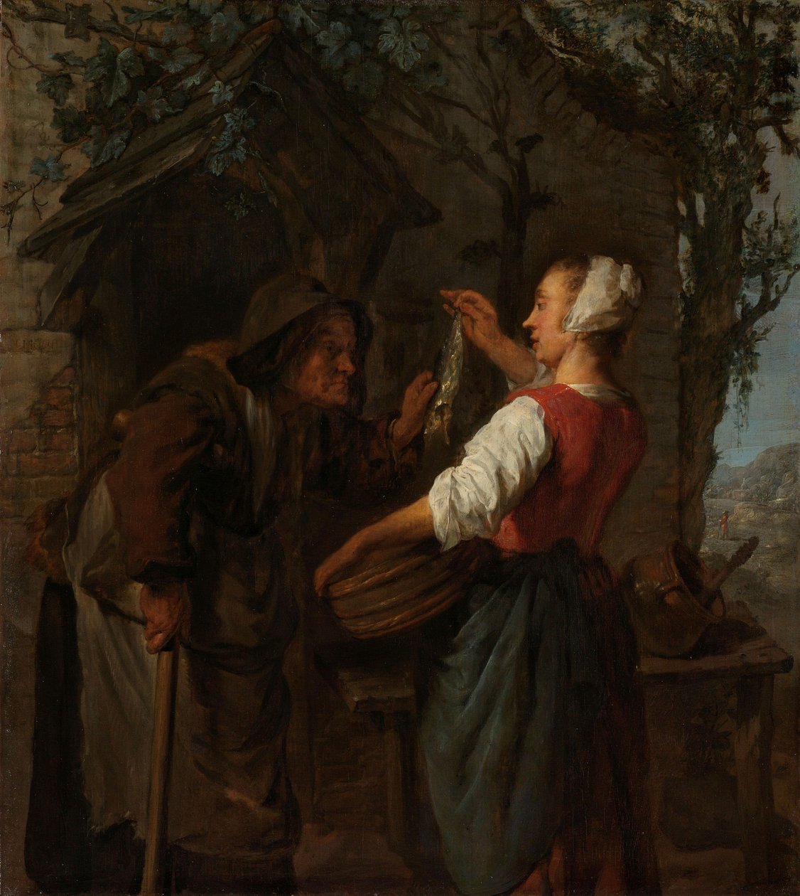Sillsäljaren, c.1661-62 av Gabriel Metsu