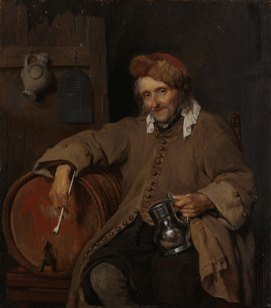 Den gamle drickaren, c.1661-3 av Gabriel Metsu