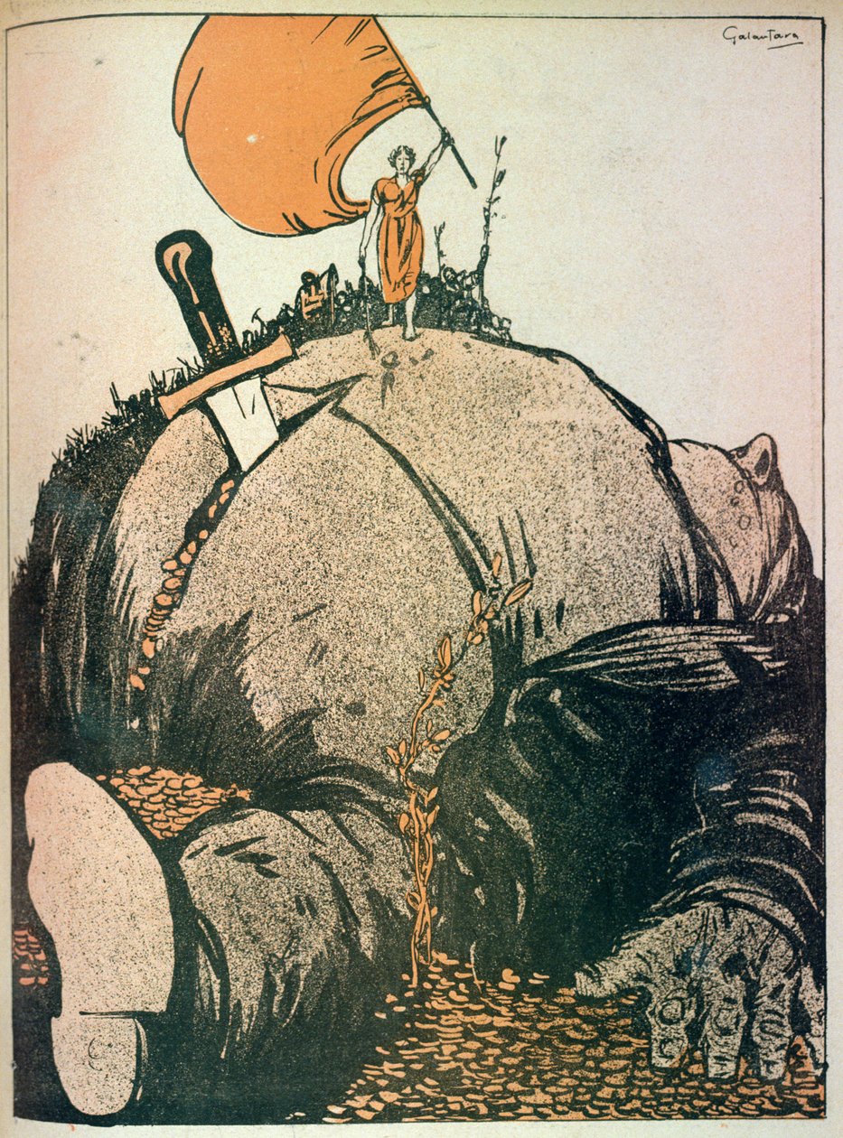 The Beast (Kapitalisme): Det er først, når man har dræbt dette udyr, at Real Social Truth kommer frem i lyset, indgraveret af kunstneren fra 