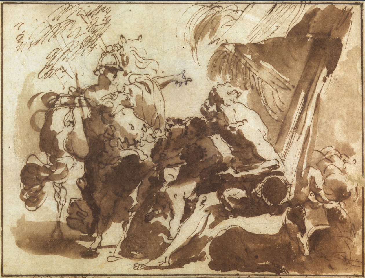 Minerva appearing to a shepherd av Gaetano Gandolfi
