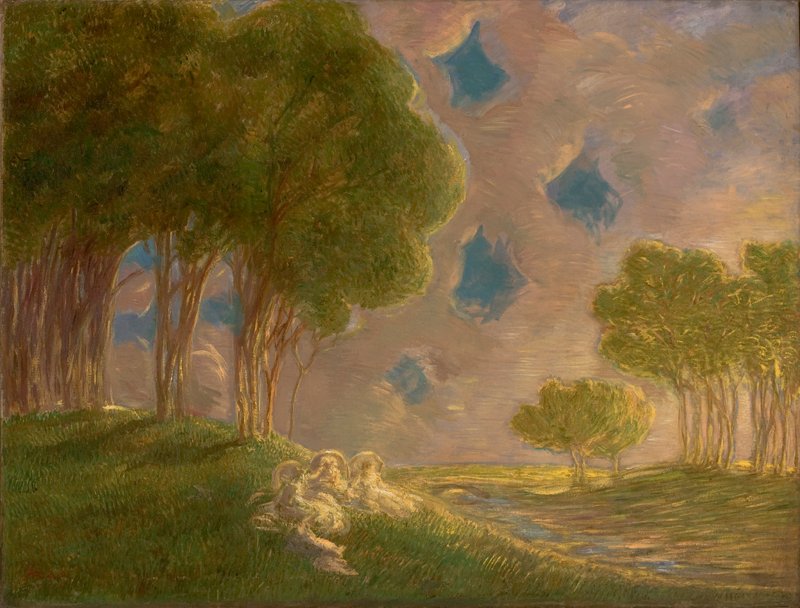 Landscape av Gaetano Previati