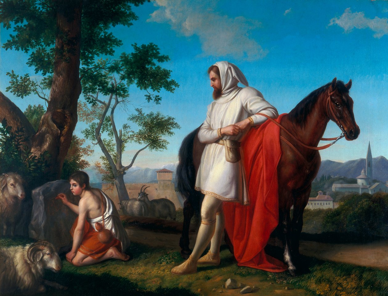 Cimabue og Giottoswed av Gaetano Sabatelli