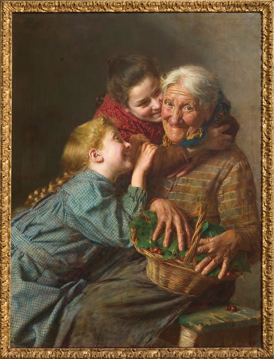 The Welcome Guest 1882 (olja på duk) av Gaetano Bellei