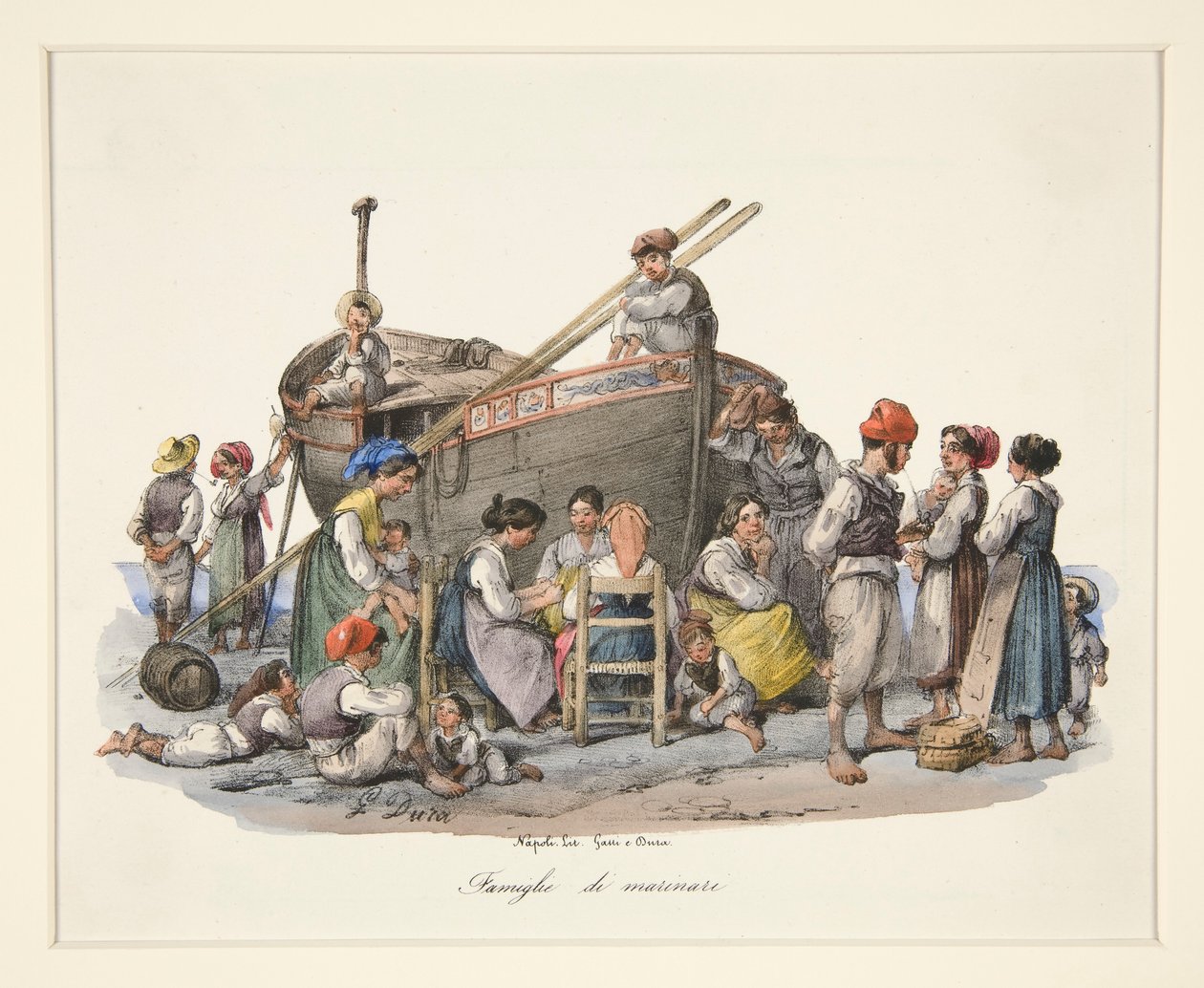 Marinari familjer av Gaetano Dura