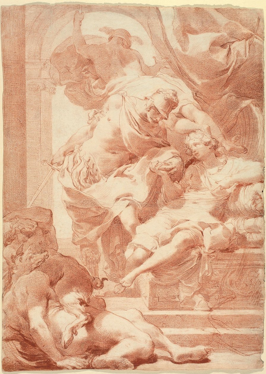 Ulysses före Circe, Merkurius bakom av Gaetano Gandolfi