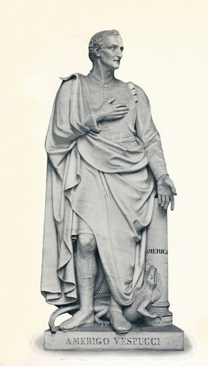 Amerigo Vespucci, 1454-1512, 1912 av Gaetano Grazzini