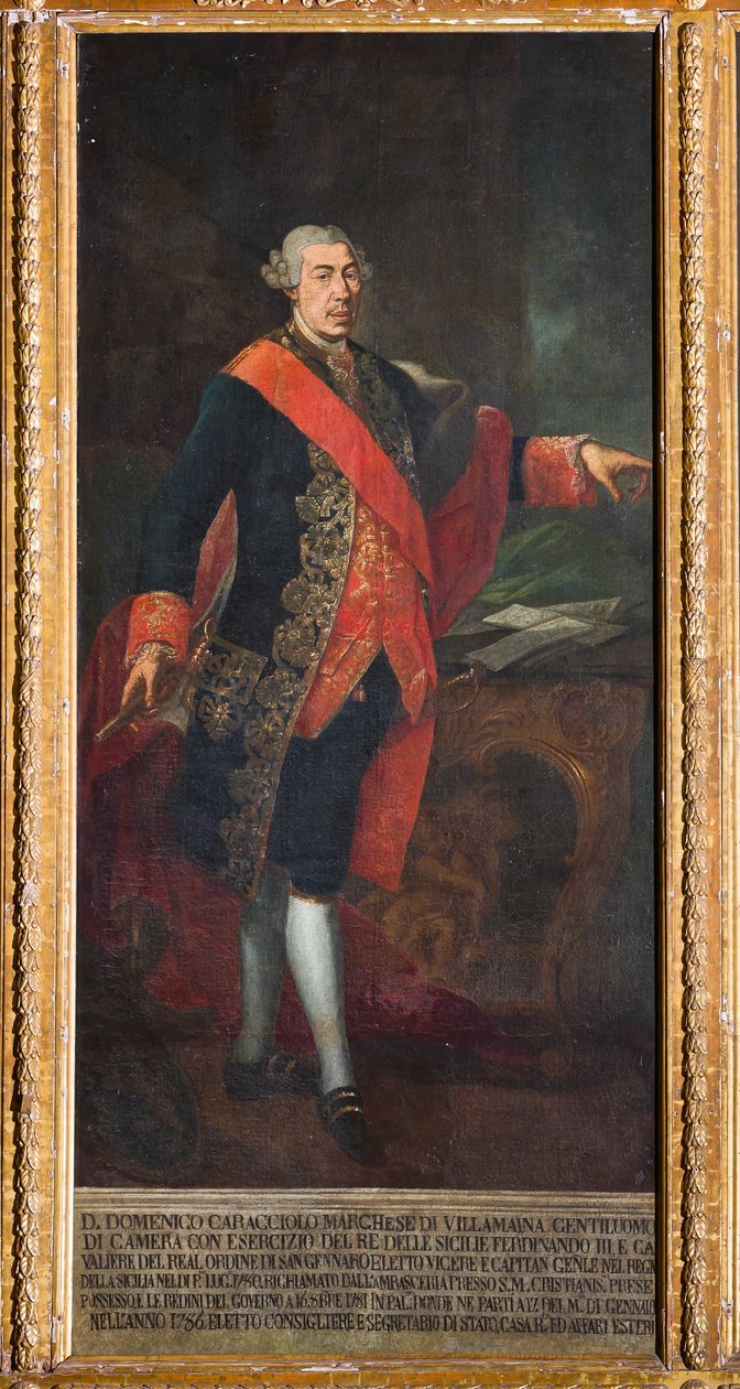 Vicekonung Domenico Caracciolo (olja på duk) av Gaetano Mangano