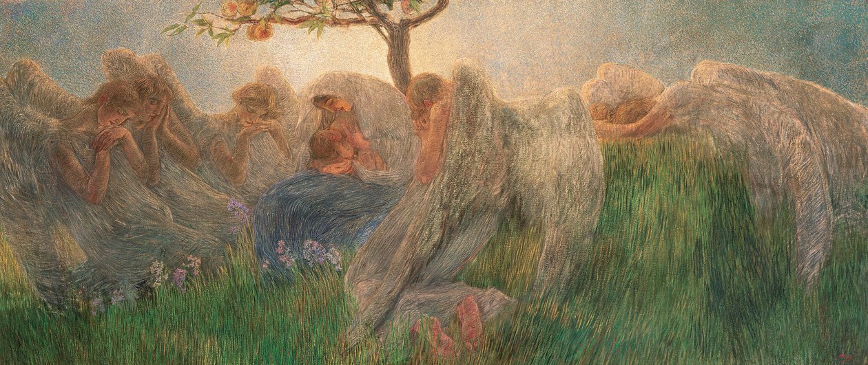 Moderskap, 1890-1891. av Gaetano Previati