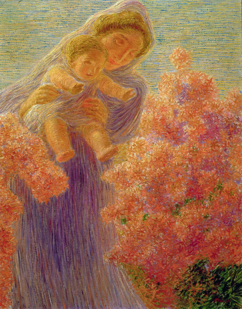 Mamma och barn av Gaetano Previati