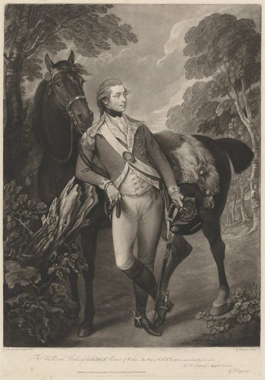 Överste St. Leger av Gainsborough Dupont after Thomas Gainsborough