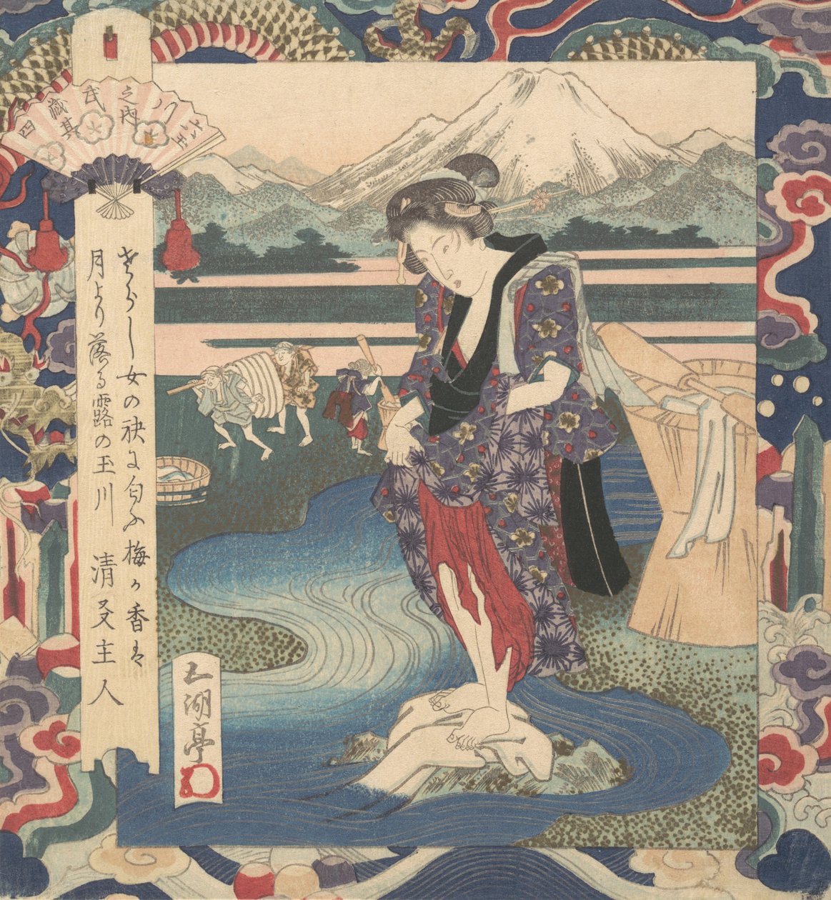 Tryck, ca. 1830. av Gakutei