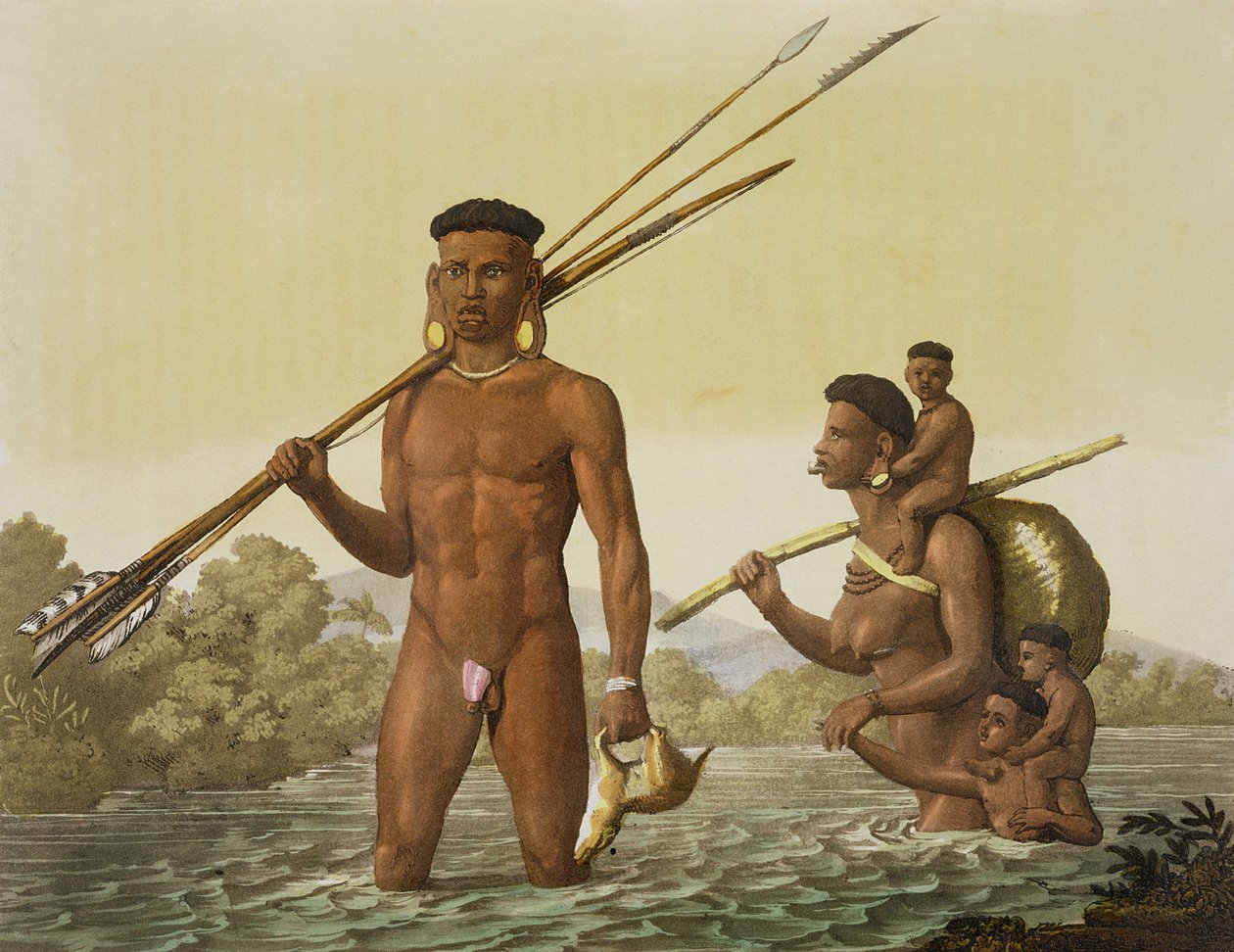 Botocudos-familjen, Rio Grande, Brasilien, från 