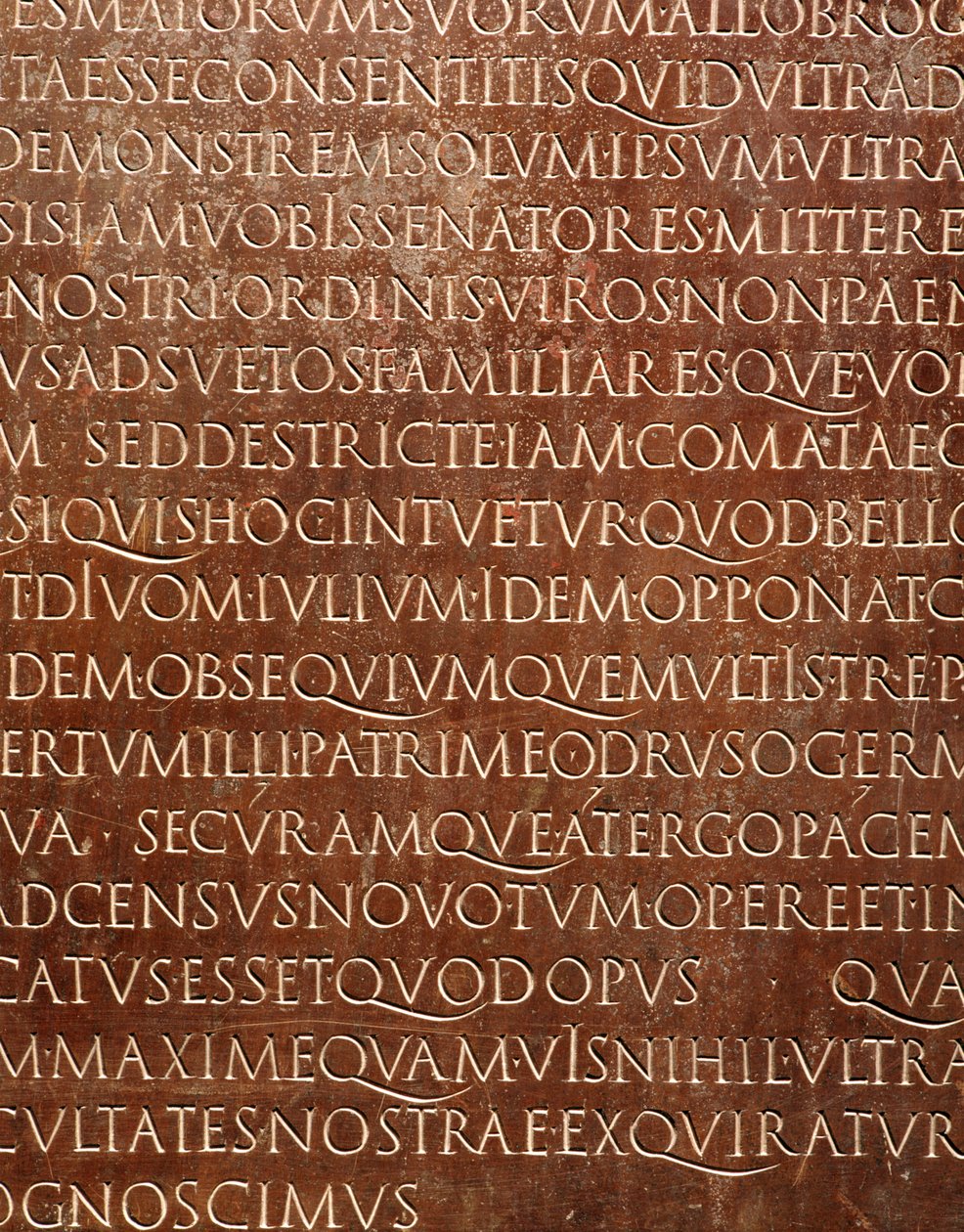 The Lyon Tablet (detalj), c.48 AD (brons) av Gallo Roman