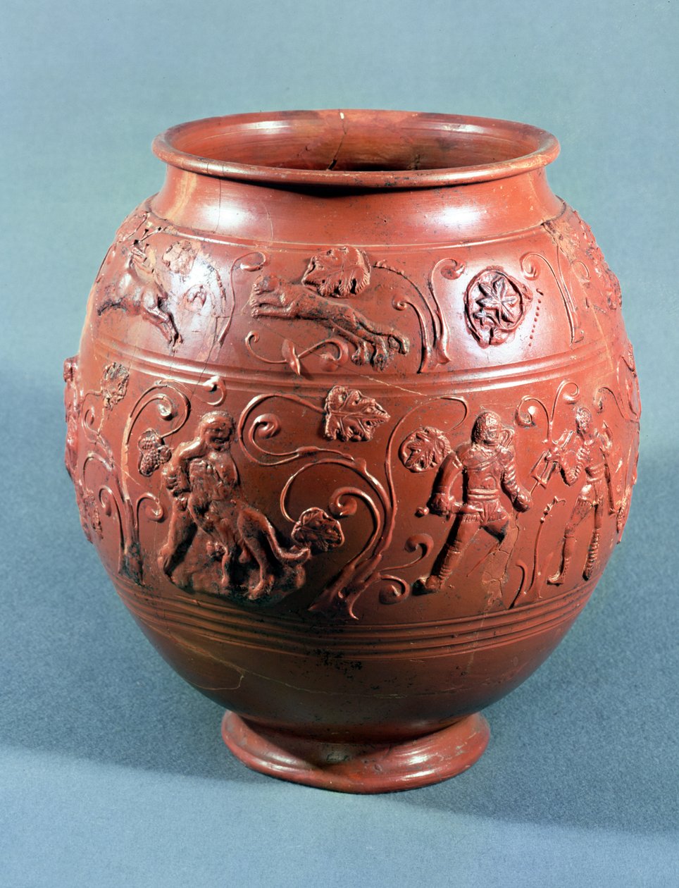 Sigillerad kruka, från Lezoux, Puy-de-Dome (keramik) av Gallo Roman