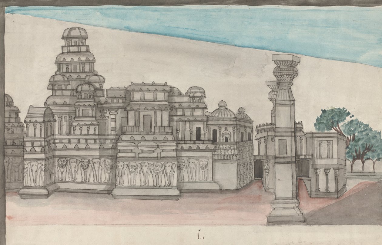 Kailasa, yttre vy av Gangaram Chintaman Tambat