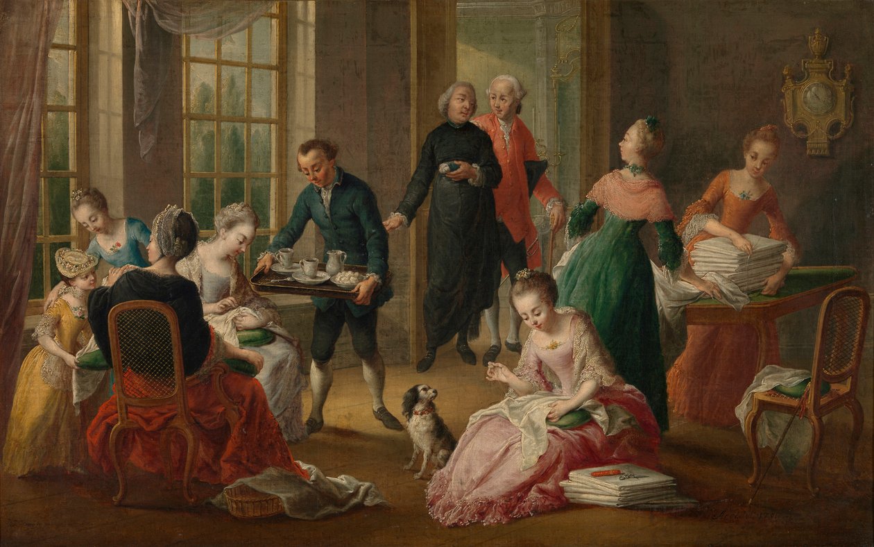 Afternoon tea Eftermiddagssnacket, 1778. av Garemijn