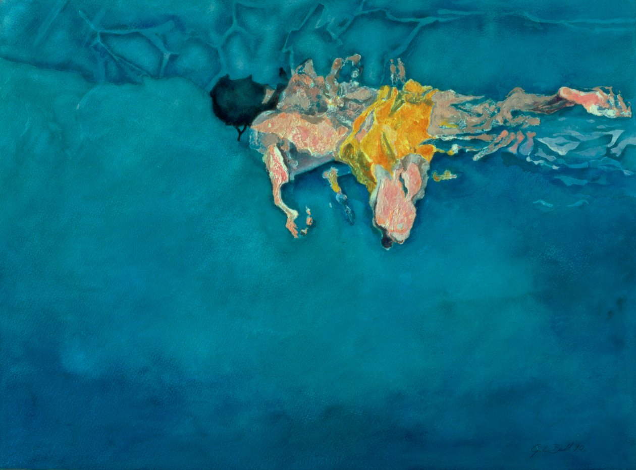 Simmare i gult, 1990 av Gareth Lloyd Ball