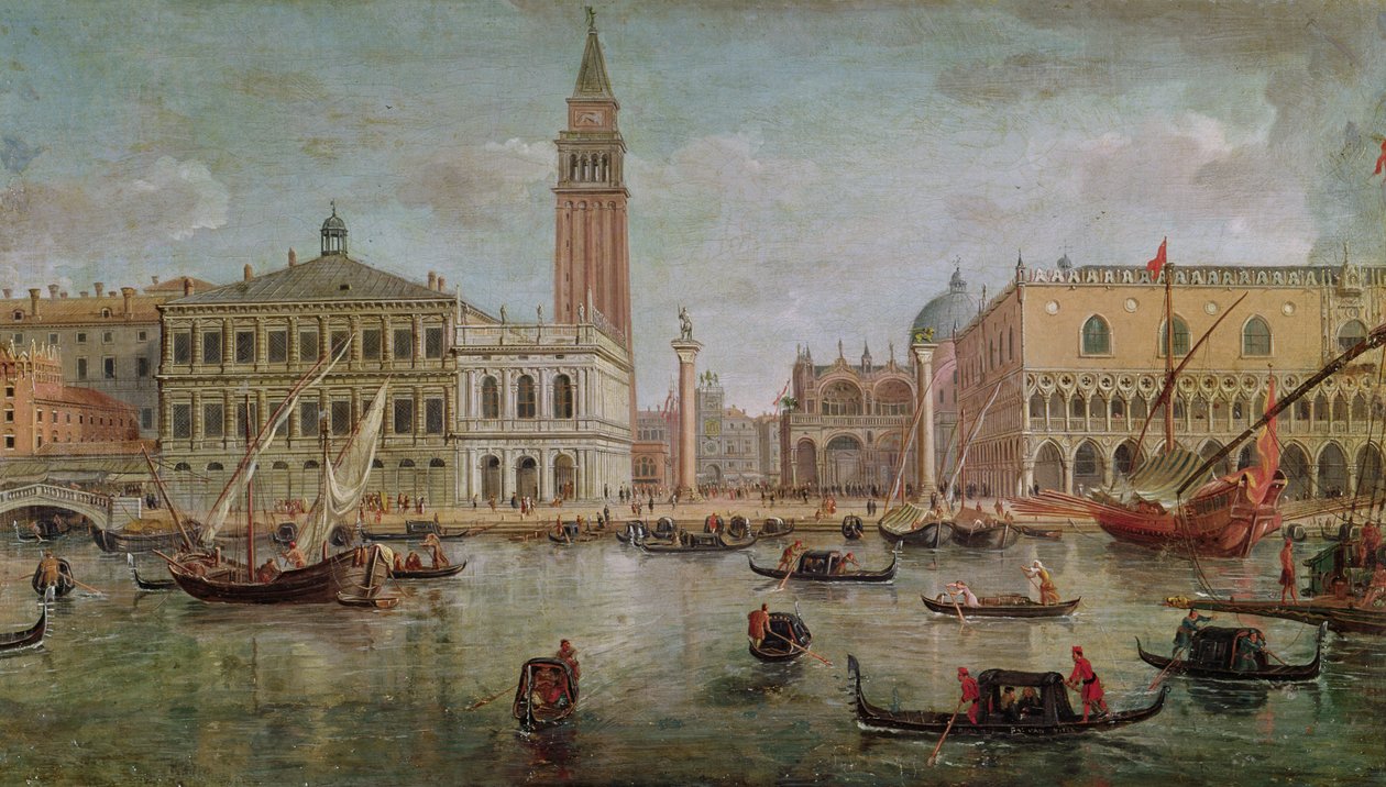Utsikt över Venedig, 1719 av Gaspar van Wittel