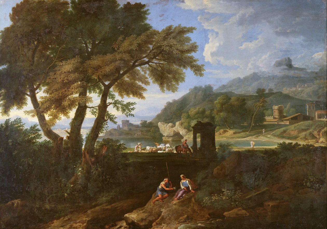 Landskap av Gaspard Poussin Dughet