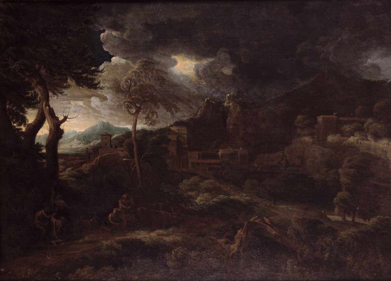 Stormen av Gaspard Poussin Dughet